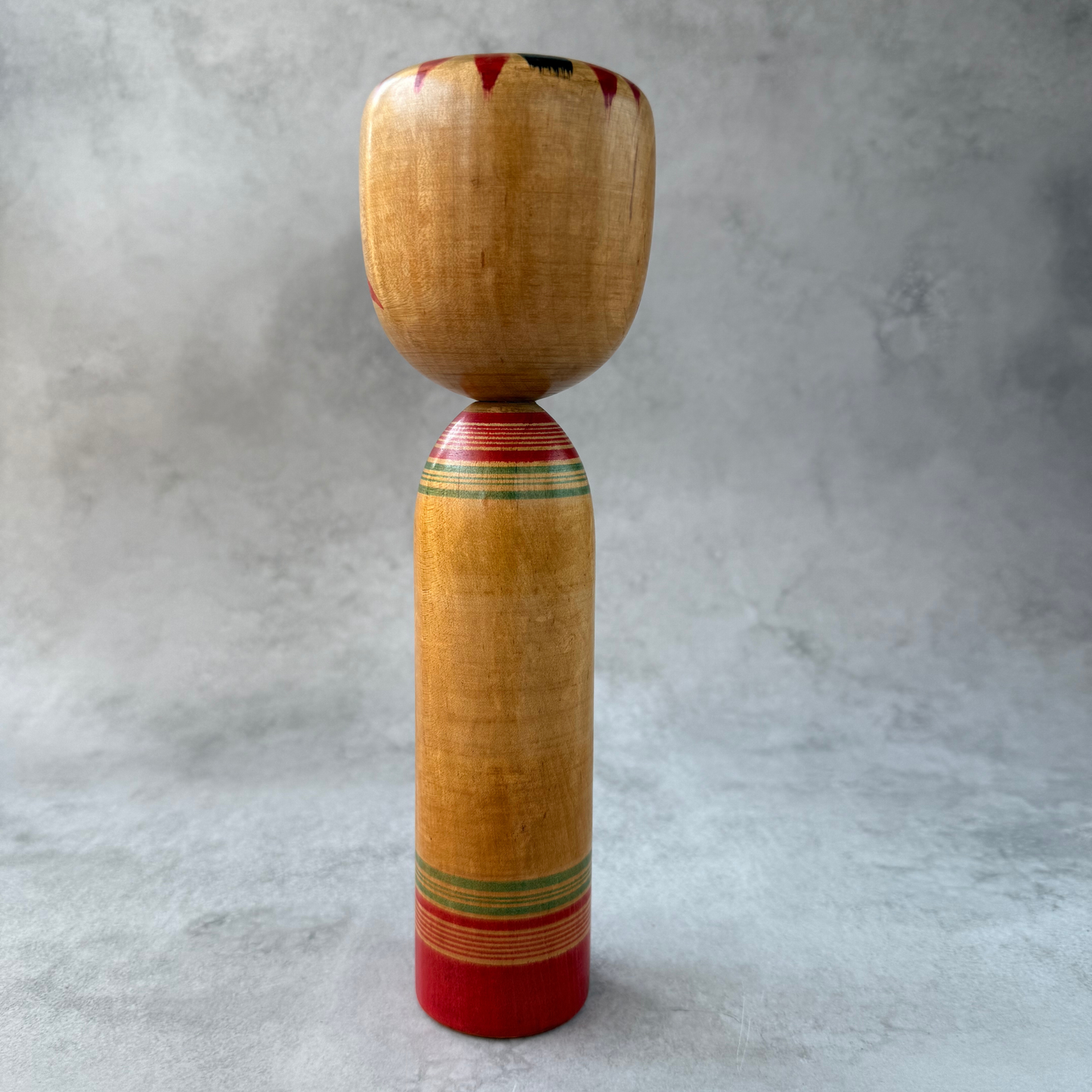 Vintage Zao Takayu Kokeshi Doll by Shizuo Ariji - 10" Hand-Painted Folk Art(1970s) - Rare Japanese Folk Art 10"