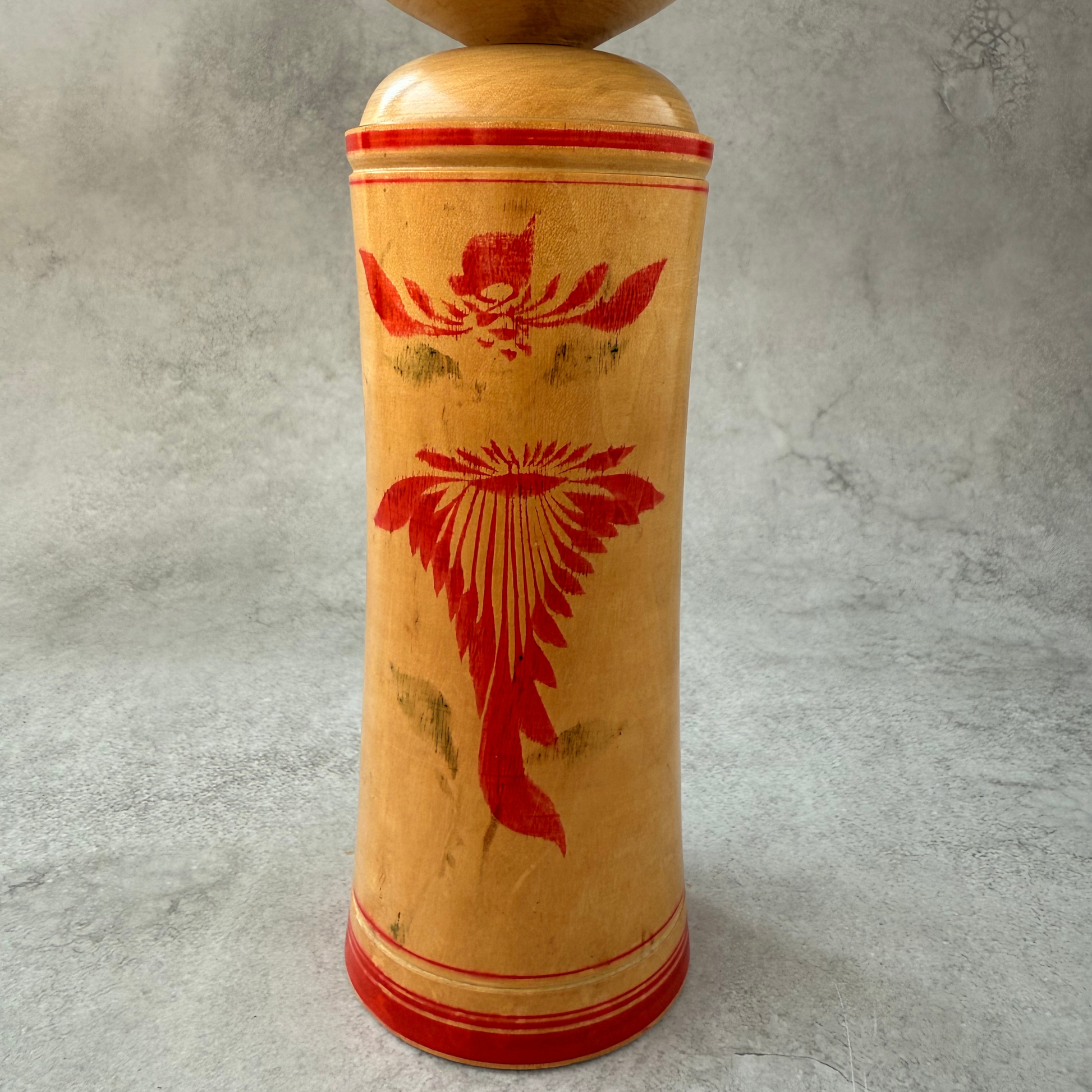 Vintage Shoji Sakurai Naruko Kokeshi Doll hand-painted wood