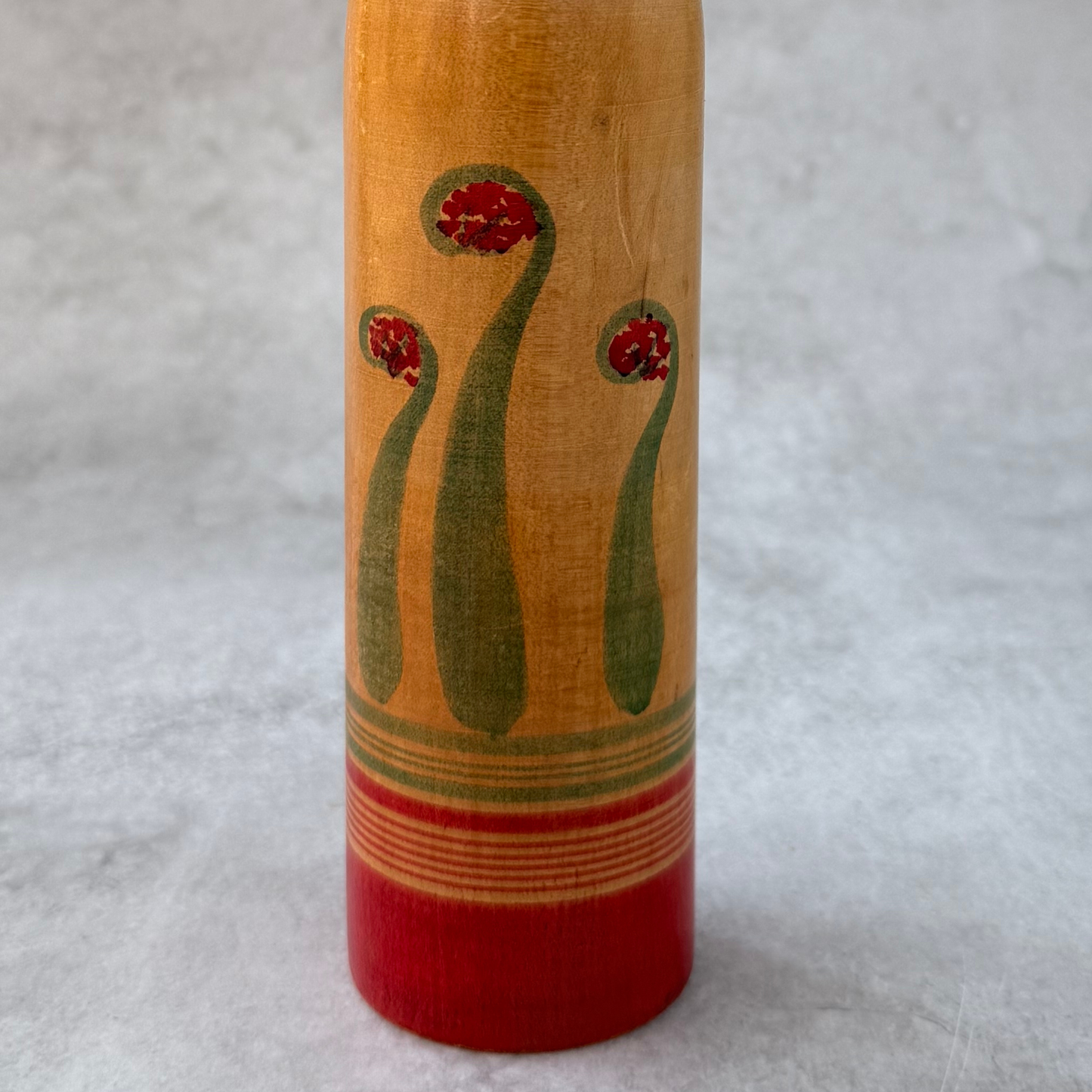 Vintage Zao Takayu Kokeshi Doll by Shizuo Ariji - 10" Hand-Painted Folk Art(1970s) - Rare Japanese Folk Art 10"