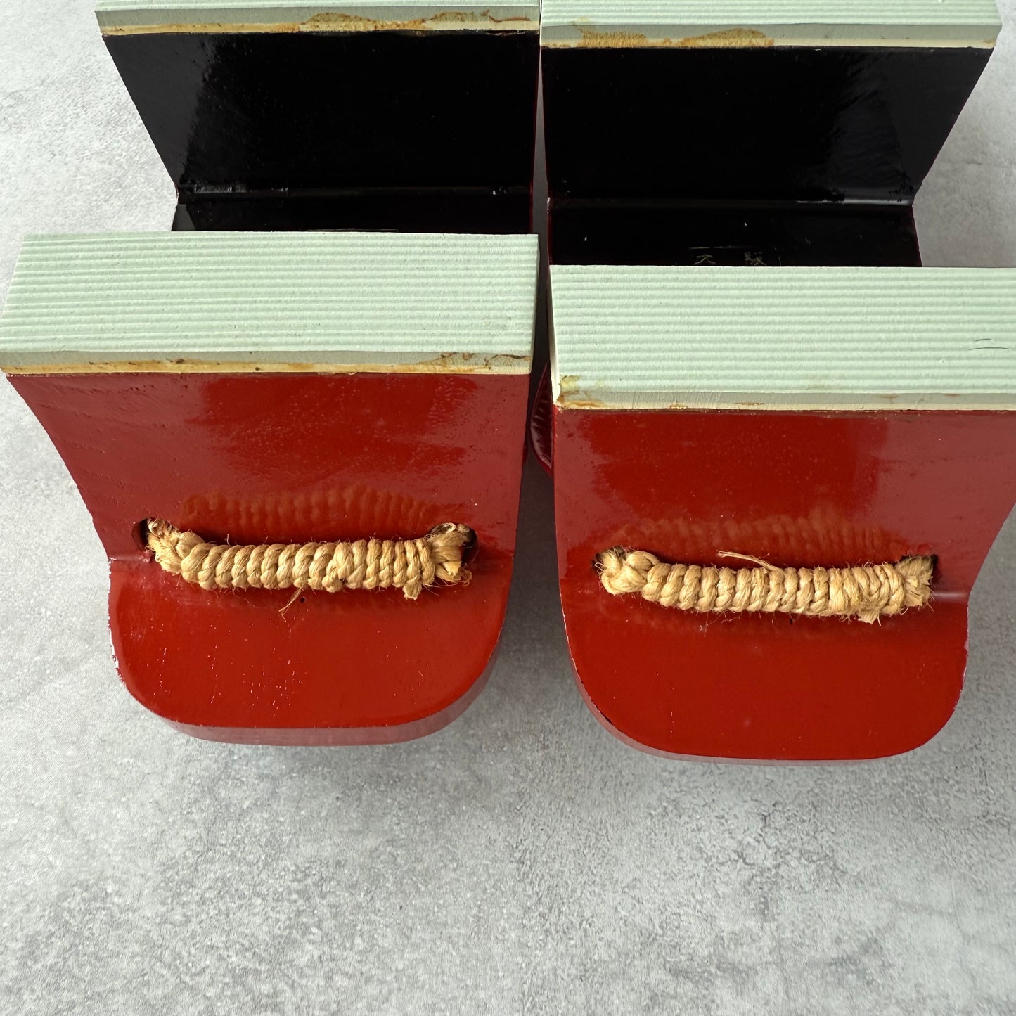 Vintage 1960s Japanese Rain Geta Sandals with Vinyl Covers – Unused by Tenguya